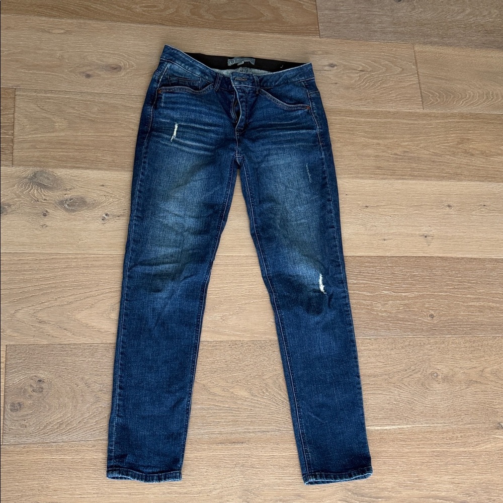 Wit & Wisdom Indigo Skinny Jeans with Fading